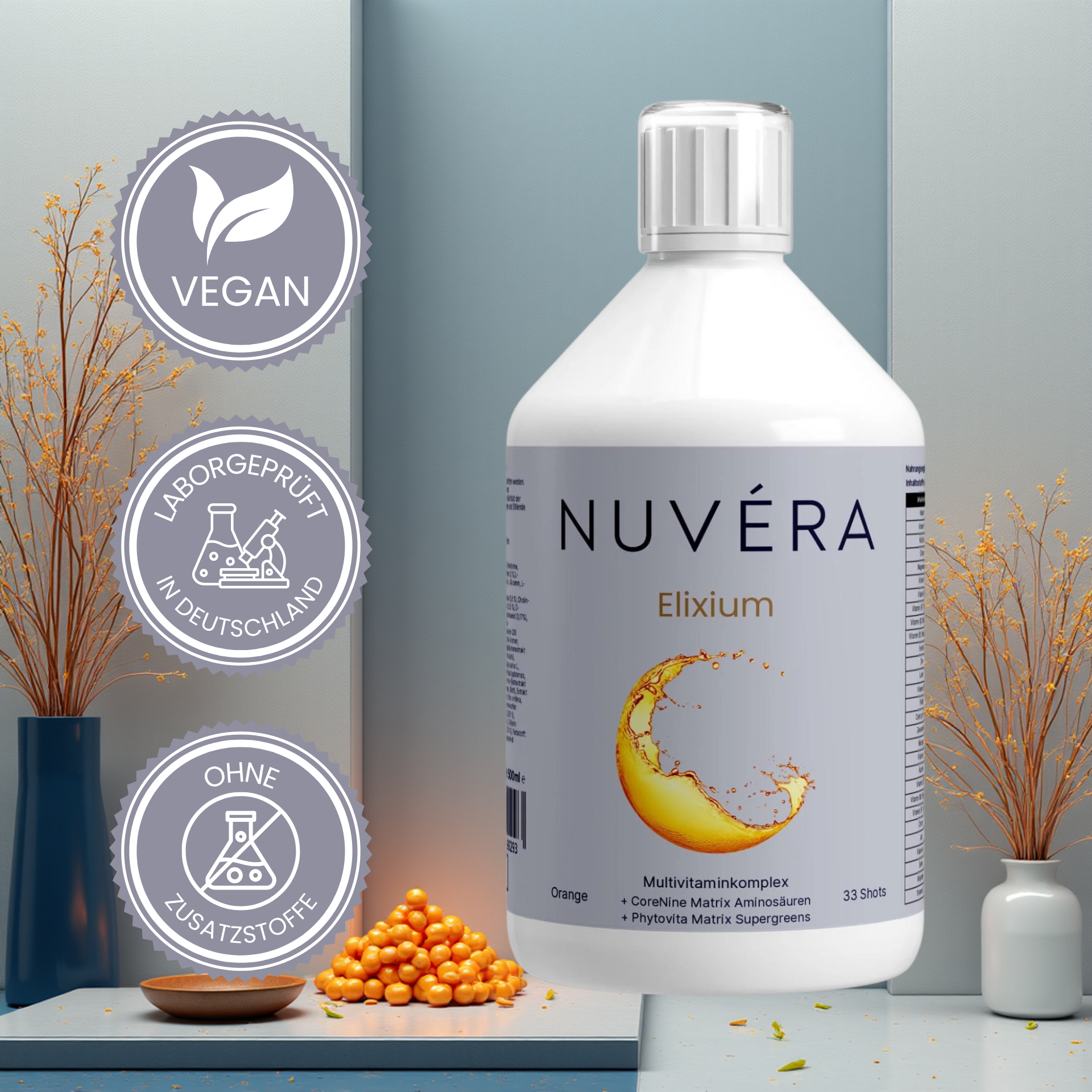 NUVÉRA Elixium Multivitaminkomplex_badges