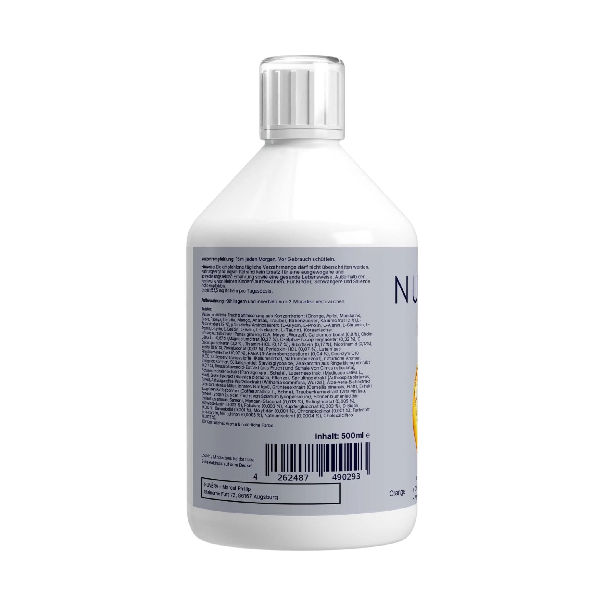 NUVÉRA Elixium Multivitaminkomplex  Verzehrempfehlung und Inhaltsstoffe