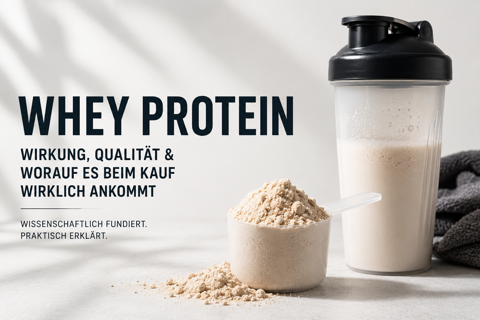 Whey Protein: Wirkung, Qualität & worauf es beim Kauf wirklich ankommt