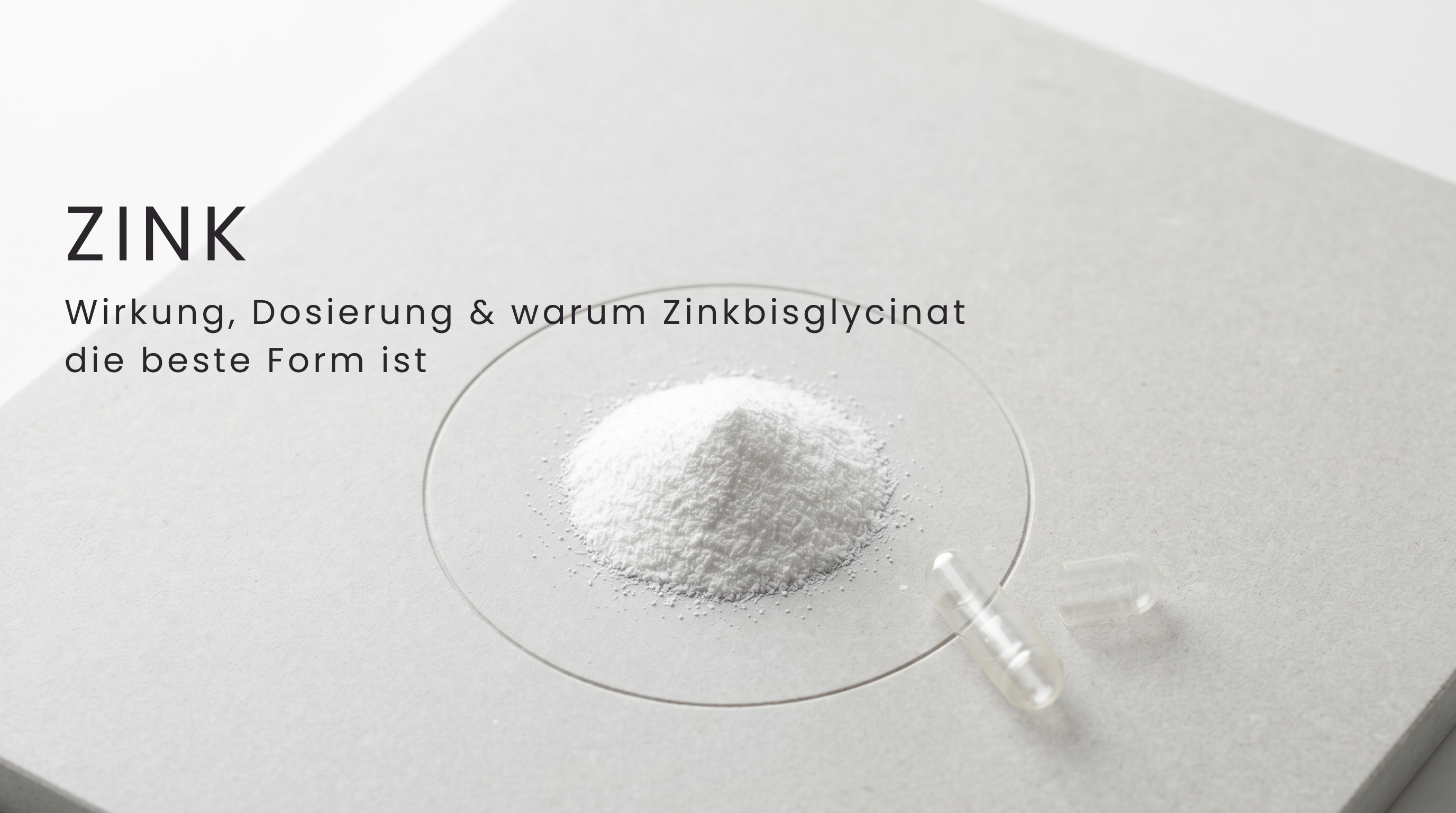 Zink: Wirkung, Dosierung & warum Zinkbisglycinat die beste Form ist
