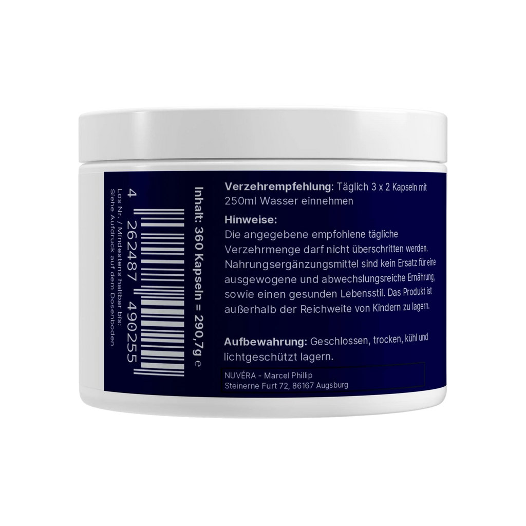 NUVÉRA Ascoris Vitalis gepuffertes Vitamin C Verzehrempfehlung