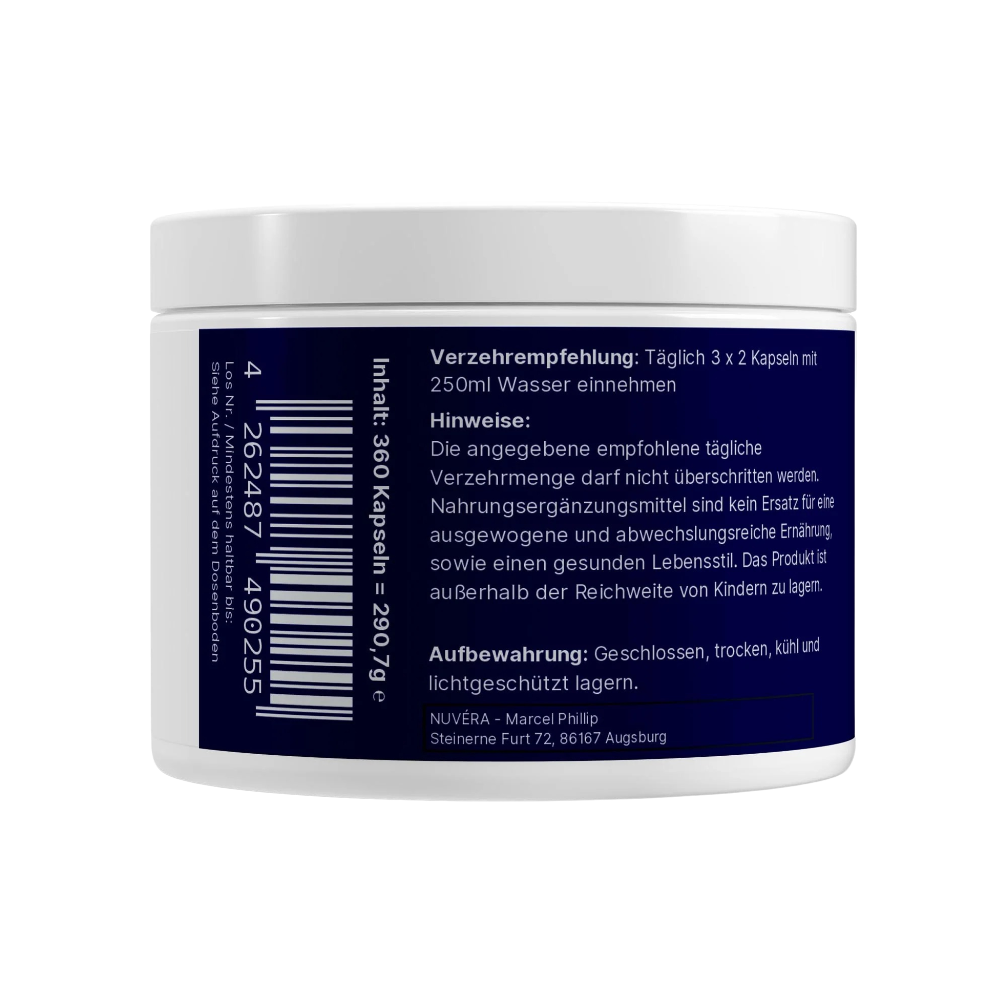 NUVÉRA Ascoris Vitalis gepuffertes Vitamin C Verzehrempfehlung