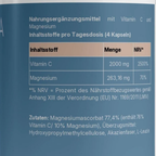Ascoris Vitalis - gepuffertes Vitamin C Inhaltsstoffe pro Tagesdosis | NUVÉRA