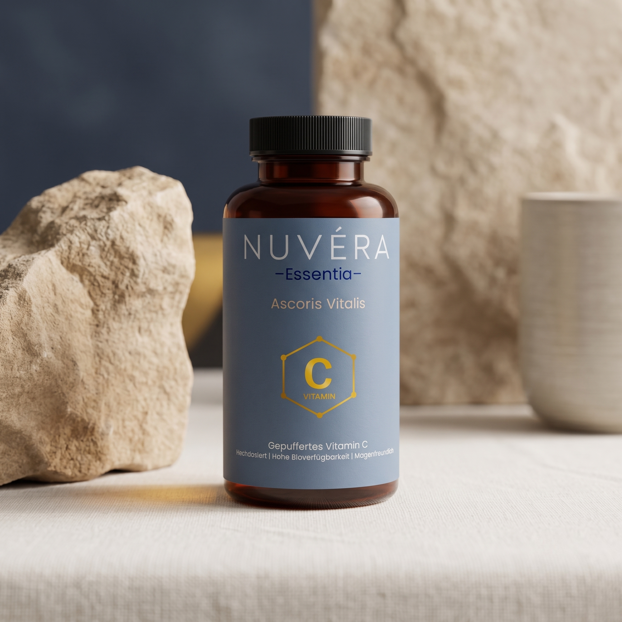 Ascoris Vitalis, gepuffertes Vitamin C, ästhetisch und magenfreundlich | NUVÉRA