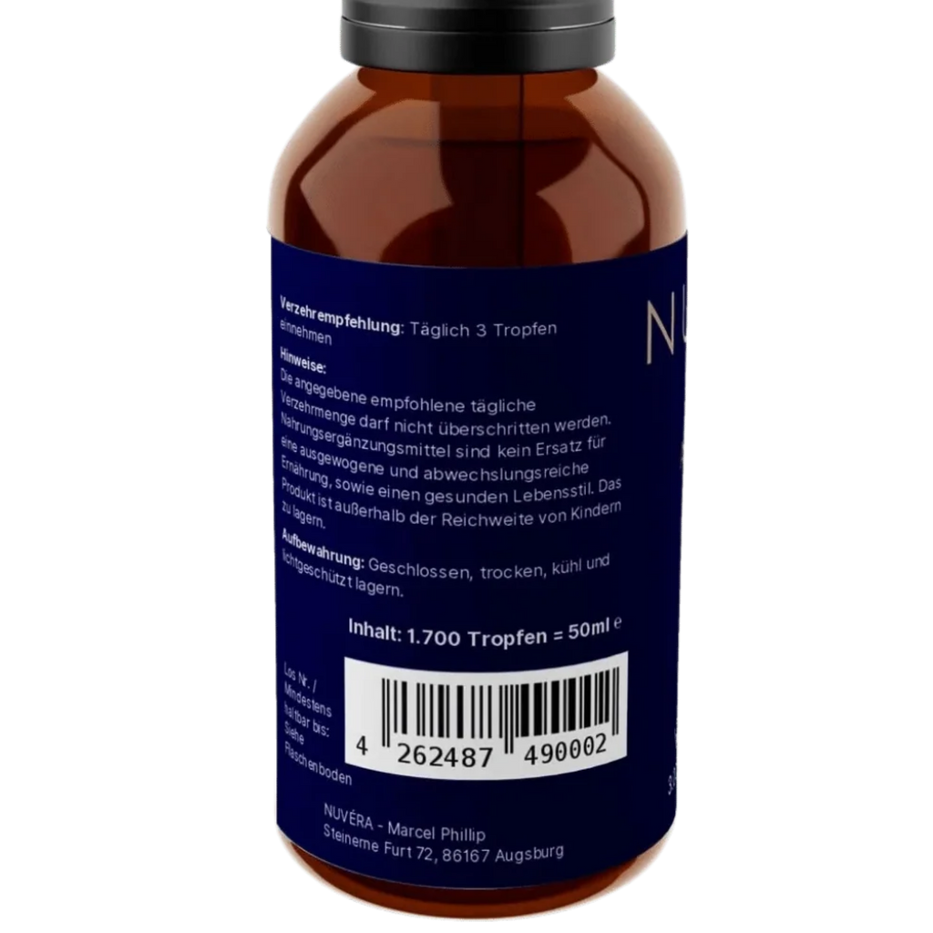 Aurum Solaris Vitamin D3 K2 Tropfen von NUVÉRA – Verzehrempfehlung