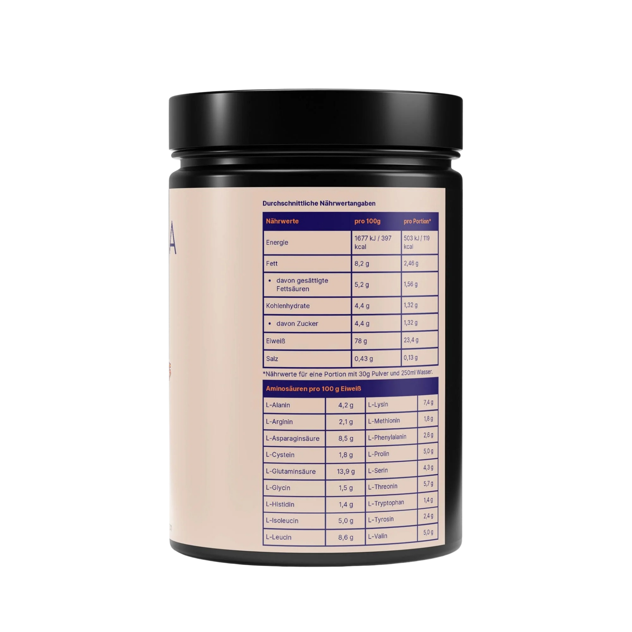 NUVÉRA Invictor Premium Whey Cookies Geschmack Nährwerte