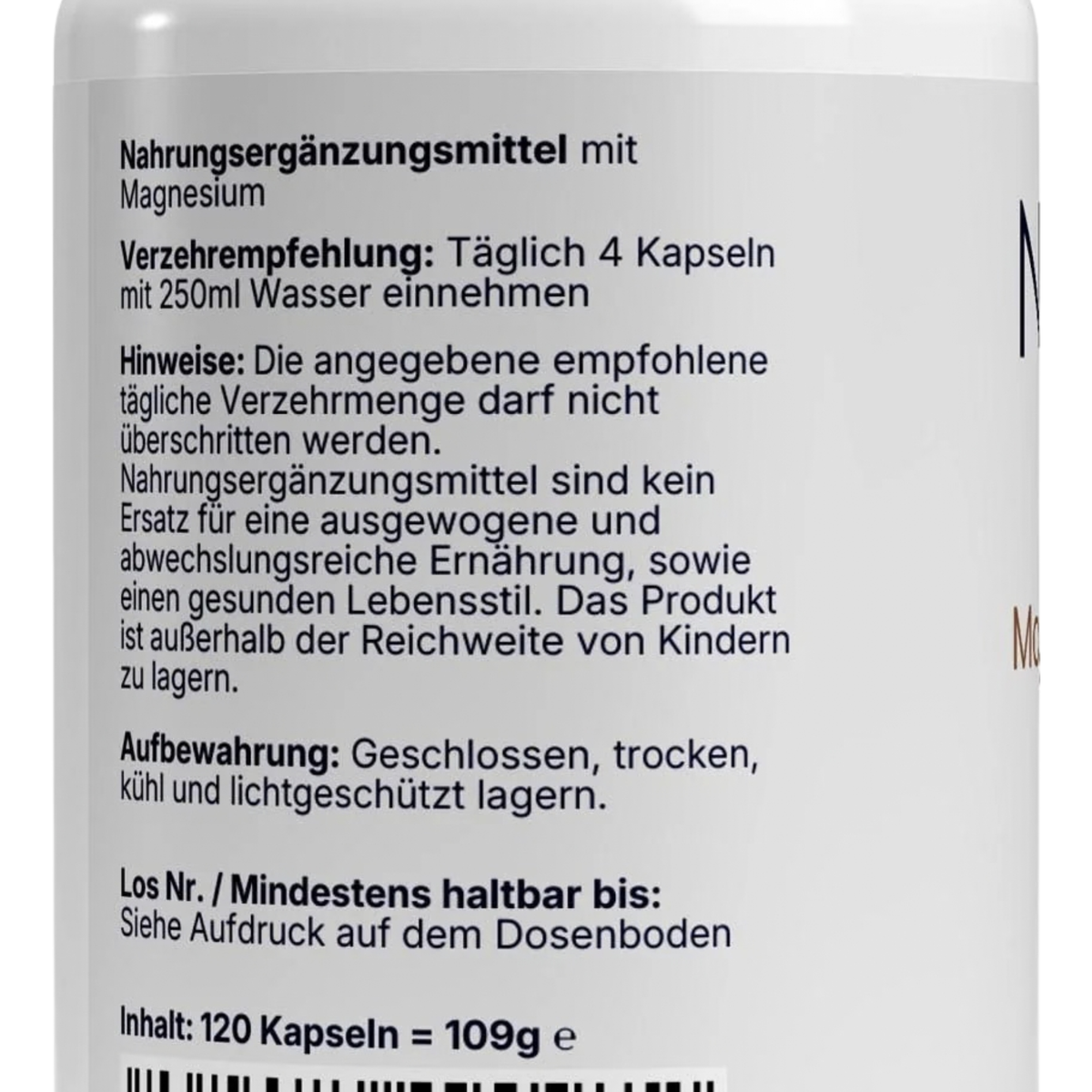 Magnesium PentaMatrix – 5 Magnesiumformen + B6