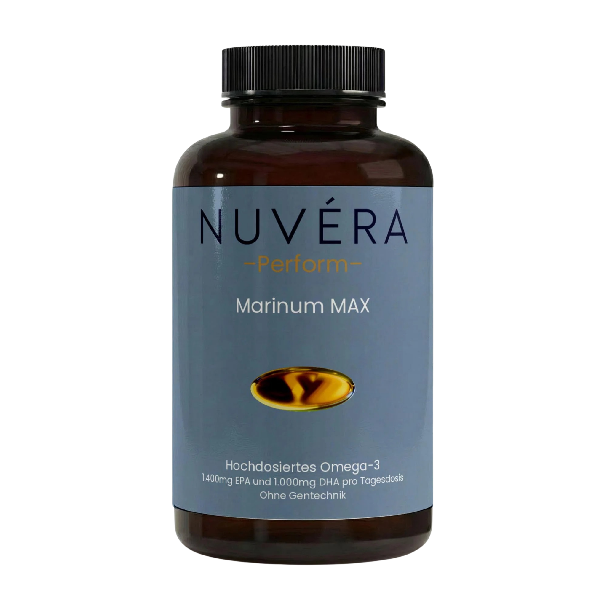 Marinum MAX Omega-3 Softgel-Kapseln von NUVÉRA – hochdosiert mit EPA und DHA