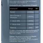 Marinum MAX Omega-3 – Inhaltsstoffe und Nährwerte pro Tagesdosis | NUVÉRA