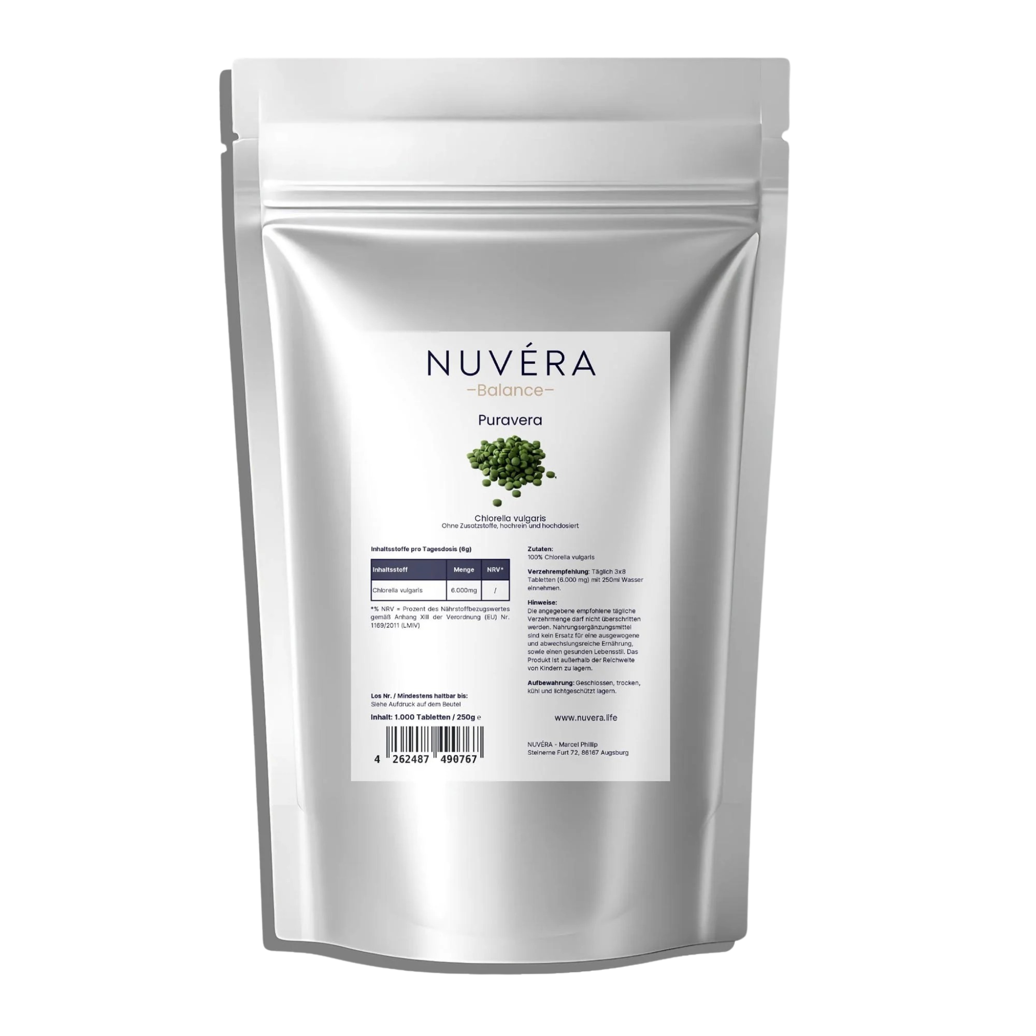 NUVÉRA Puravera - Chlorella Vulgaris
