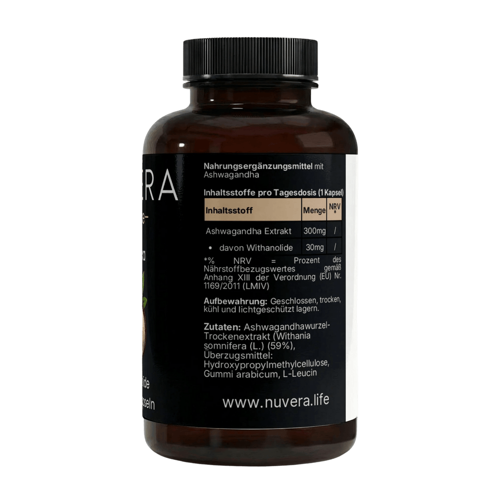 Fortanova - Ashwagandha Kapseln (10% Withanolide) - NUVÉRA